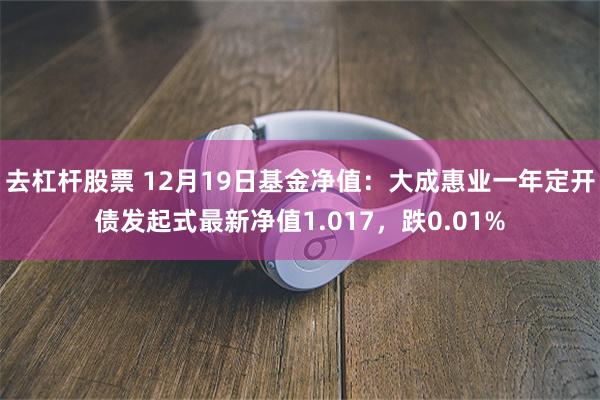 去杠杆股票 12月19日基金净值：大成惠业一年定开债发起式最新净值1.017，跌0.01%